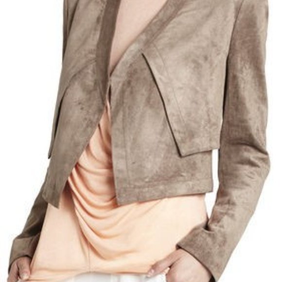 BCBGMaxAzria Jackets & Blazers - BCBG Maxazria (XS) Faux Suede Jacket - NWOT